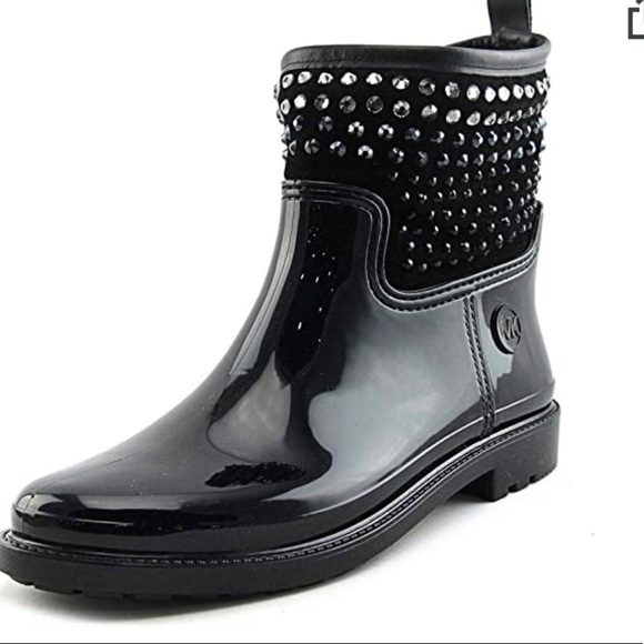 Michael Kors 
Dani Stone Detail Rubber Rain Bootie - Picture 2 of 9